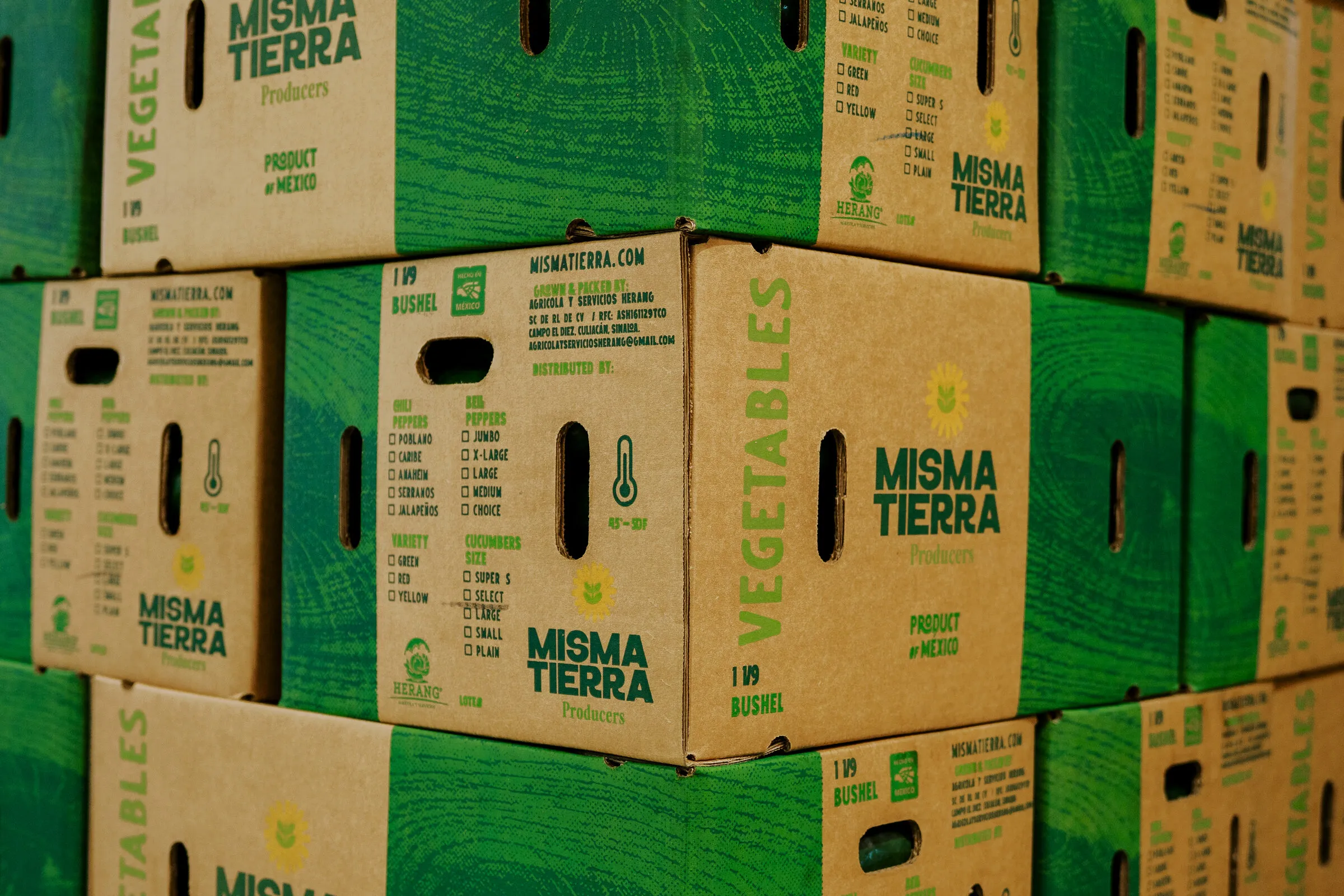 Producto empacado para embarque